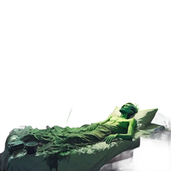 naturist green skinned alien psychodelical lsd messy room ismail inceoglu ralph steadman lemma guya  1275622108